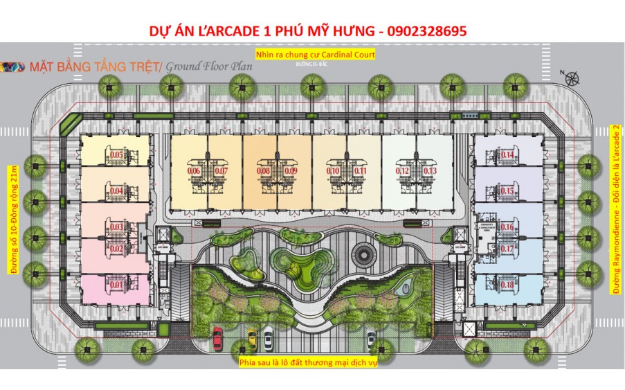 Phú Mỹ Hưng mở bán Shophouse dự án L'arcade. Shop sở hữu lâu dài trong khu thương mại tài chính quốc tê. Mua giai đoạn 1 trực tiếp chủ đầu tư